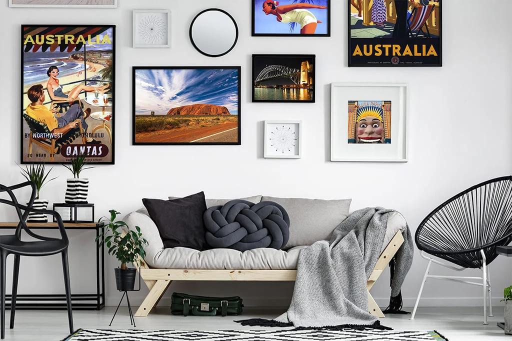 Enhance Your Walls with Poster Frames Wall Permanent Ideas